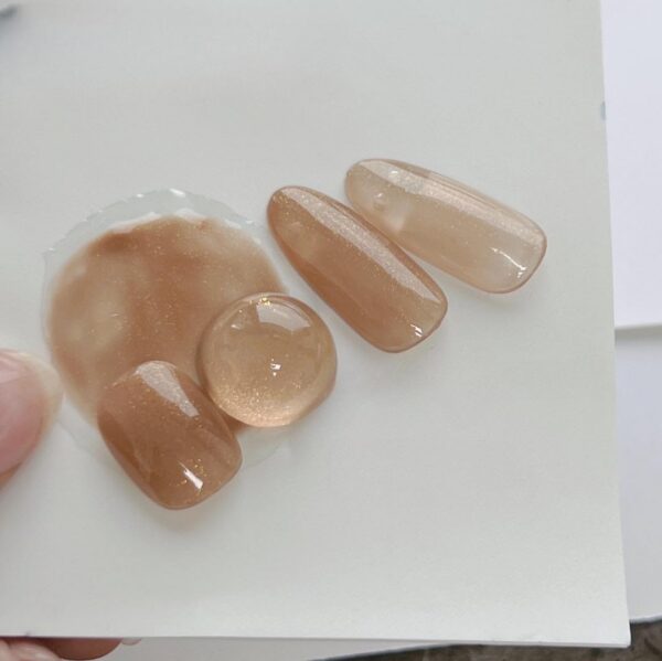 Version 1.0.0 ADHERE 12ml 7pcs Glitter Nude Translucent Gel Polish Set, Fine Glitter Gel Nail Polish, Shimmery Nail Polish Gel Polish for Nail Art Manicure Salon DIY at Home
