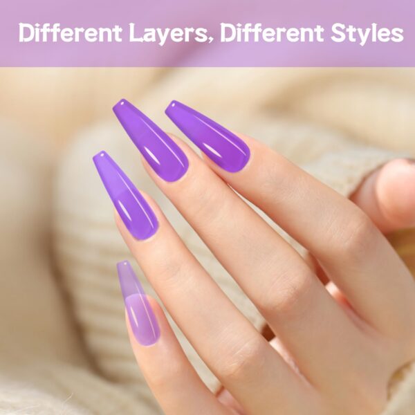 Version 1.0.0 ADHERE 12ml 9pcs Translucent Nail Gel Polish Kit, UV LED Gel Nail Polish, Soak Off Nail Varnish Gel Polish for Manicure Salon DIY Design at Home