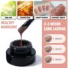 Version 1.0.0 ADHERE 11pcs Nude-Pink Kit with Brush, UV LED Gel Nail Polish, Soak Off Nail Varnish Gel Polish for Manicure Salon DIY Design at Home