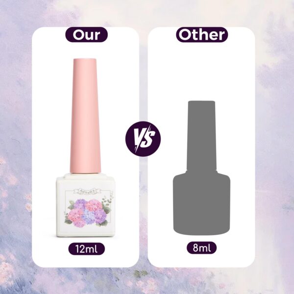 Version 1.0.0 ADHERE 12ml x10 Color Polish Gel Kit, Light Purple Blue Pink Yellow Dark Green UV LED Gel Nail Polish, Soak Off Nail Varnish Gel Polish for Manicure Salon DIY Design at Home
