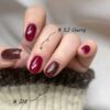 Version 1.0.0 ADHERE 12ml x 6pcs Nail Polish Kit, 3x Diamond Glitter + 3x Color Gel Dark Red Green Brown Crushed Diamond Dazzling Nail Varnish, Sparkly Shiny Reflective Sequins Gel Polish, for DIY Nail Art Salon