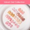 Version 1.0.0 ADHERE 12ml x5 Pcs Fur Gel Nail Polish Set, Milky White Pink Beige Cinnamon Brown Furry Fall Winter Colors, Fluffy Velvety Fuzzy Feel Gel Polish Collection, UV LED Cured Nail Varnish