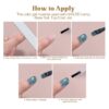 Version 1.0.0 ADHERE 6pcs Platinum Glitter Gel Kit with Brush, Sparkle Sequins Shimmery Gel Nail Polish for Nail Art Manicure Salon DIY at Home