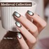 Version 1.0.0 ADHERE 12ml x6 Cat Eye Gel Polish Kit with Magnetic Stick, Brown Blue Green Cat Eye Gel Polish Holographic Glitter UV LED Nail Varnish for Nail Salon DIY Design