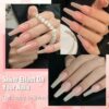 Version 1.0.0 ADHERE 11pcs Nude-Pink Kit with Brush, UV LED Gel Nail Polish, Soak Off Nail Varnish Gel Polish for Manicure Salon DIY Design at Home