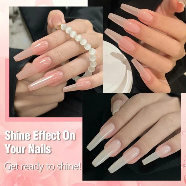 Version 1.0.0 ADHERE 11pcs Nude-Pink Kit with Brush, UV LED Gel Nail Polish, Soak Off Nail Varnish Gel Polish for Manicure Salon DIY Design at Home