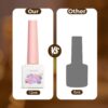 Version 1.0.0 ADHERE 12ml 9pcs Nail Polish Kit, Beige Blue Brown UV LED Gel Nail Polish, Soak Off Nail Varnish Gel Polish for Manicure Salon DIY Design at Home