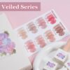 Version 1.0.0 ADHERE 12ml 8pcs Translucent Nude Pink Gel Kit, UV LED Gel Nail Polish, Soak Off Nail Varnish Gel Polish for Manicure Salon DIY Design at Home