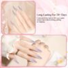 Version 1.0.0 Adhere 7pcs 12ml Cat Eye Nail Polish Gel Kit with Magnetic Stick, Beige Nude Purple Blue Rose Magnetic Cat Eye Gel Nail Polish para uñas Varnish for Manicure