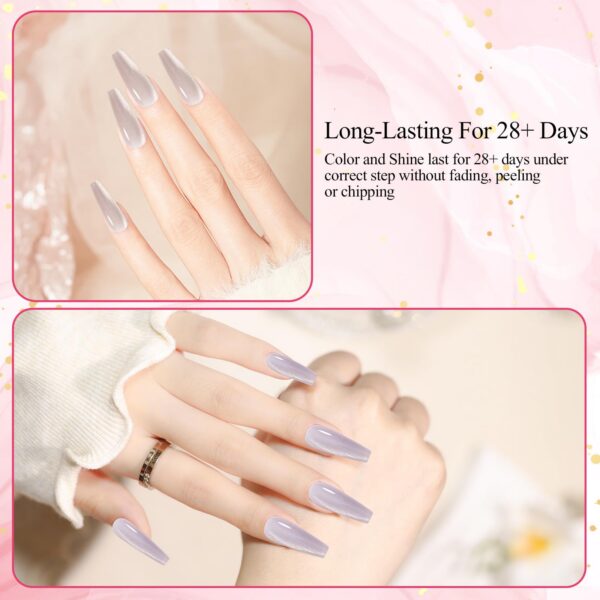 Version 1.0.0 Adhere 7pcs 12ml Cat Eye Nail Polish Gel Kit with Magnetic Stick, Beige Nude Purple Blue Rose Magnetic Cat Eye Gel Nail Polish para uñas Varnish for Manicure