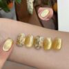 Version 1.0.0 ADHERE 12ml 4pcs Translucent Cat Eye Gel Set with Magnetic Stick, Cat Eye Gel Polish Holographic Glitter UV LED Nail Varnish for Nail Salon DIY Design