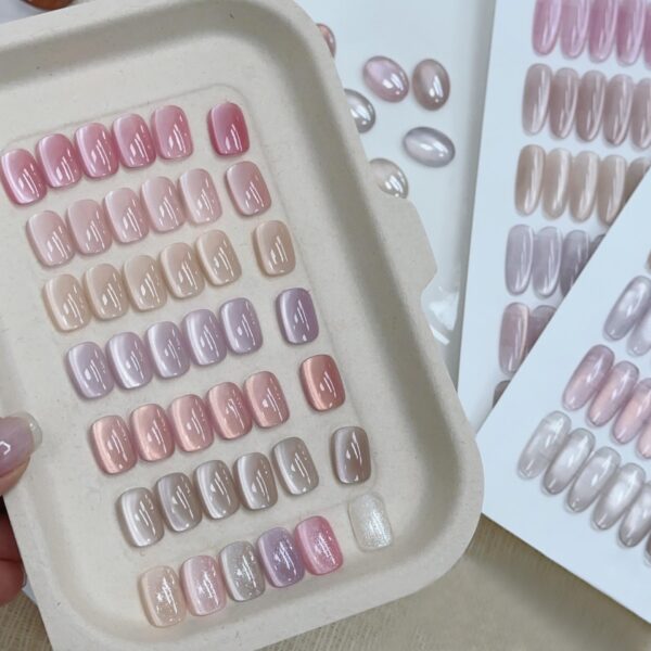 Version 1.0.0 ADHERE Cat Eye Gel Nail Polish Set, Holographic Glitter 7 Colors with Magnet Stick and Brush Gel Polish Soak Off Led Gel Polish Kit Nail Art Gel Manicure Salon DIY Gifts