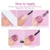 Version 1.0.0 ADHERE 12ml 4pcs Magnetic Gel Set with Magnetic Stick, Cat Eye Gel Polish Holographic Glitter UV LED Nail Varnish for Nail Salon DIY Design