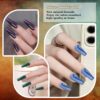 Version 1.0.0 ADHERE 12ml 6pcs Cat Eye Nail Gel Polish Set with Magnet - Green Brown Blue Purple Magnetic Gel Nail Varnish with Glitter Shimmering Sparkle Colors Magnetic Effects