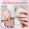Version 1.0.0 ADHERE 12ml x10 Color Polish Gel Kit, Light Purple Blue Pink Yellow Dark Green UV LED Gel Nail Polish, Soak Off Nail Varnish Gel Polish for Manicure Salon DIY Design at Home