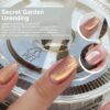 Version 1.0.0 ADHERE 12ml 7pcs Magnetic Nail Polish Gel Kit with Nail Magnet - Cat Eye Gel Nail Polish Glitter Shining Nude Pink Nail Gel Polish Green Nail Varnish