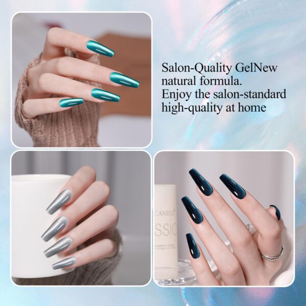 Version 1.0.0 Adhere 12ml 4 Colors Cat Eye Nail Polish Gel Kit - Magnetic Silver Black Blue Glitter Cat Eye Gel Nail Polish Soak Off Magnetic Varnish
