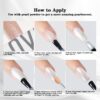 Version 1.0.0 ADHERE 7pcs Pearl Series, 5gx2 Pearl Gel + 3 Chrome Powder + 1 Dark Purple Mirror Chrome Nail Powder + 1 Glitter, Holographic Shimmer Pearlescent Finish & Mirror Metallic Shine