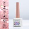 Version 1.0.0 Adhere 7pcs 12ml Cat Eye Nail Polish Gel Kit with Magnetic Stick, Beige Nude Purple Blue Rose Magnetic Cat Eye Gel Nail Polish para uñas Varnish for Manicure