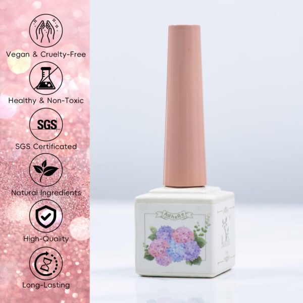 Version 1.0.0 Adhere 7pcs 12ml Cat Eye Nail Polish Gel Kit with Magnetic Stick, Beige Nude Purple Blue Rose Magnetic Cat Eye Gel Nail Polish para uñas Varnish for Manicure