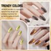 Version 1.0.0 ADHERE 12ml 7pcs Magnetic Nail Polish Gel Kit with Nail Magnet - Cat Eye Gel Nail Polish Glitter Shining Nude Pink Nail Gel Polish Green Nail Varnish