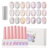 Version 1.0.0 ADHERE 12ml 7pcs Translucent Cat Eye Gel Set with Magnetic Stick, Cat Eye Gel Polish Holographic Glitter UV LED Nail Varnish for Nail Salon DIY Design