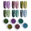 Version 1.0.0 ADHERE 6pcs Chrome Powder Set - Magic Metallic Mirror Finish & Mirror-Like Effect | Non-Toxic, Salon-Quality, DIY Gel Nail Supplies