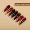 Version 1.0.0 Adhere 12ml of 7pcs Magnetic Cat Eye Nail Gel Polish Kit - Reflective Cat Eye Gel Polish Kit with Magnet Sticker Glitter Magnetic Gel Nail Varnish Soak Off UV Gel Nail Polish