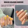 Version 1.0.0 ADHERE 7pcs Glitter Gel Kit with Brush, Sparkle Sequins Shimmery Gel Nail Polish for Nail Art Manicure Salon DIY at Home