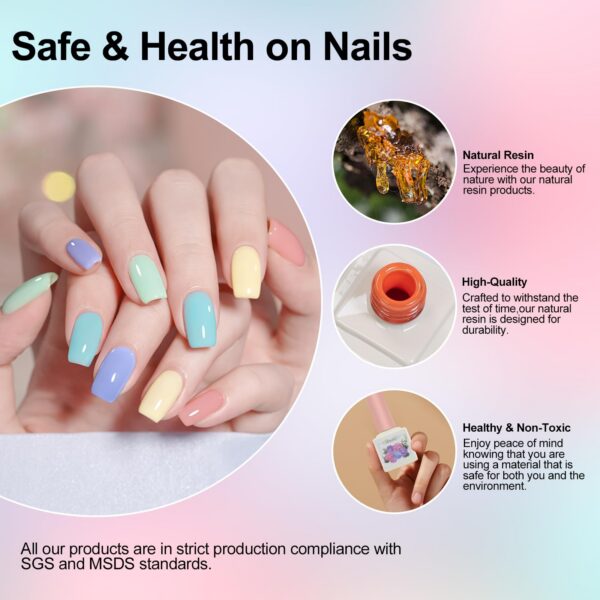 Version 1.0.0 ADHERE 12ml 12pcs Nail Gel Polish Set, UV LED Gel Nail Polish, Soak Off Nail Varnish Gel Polish for Manicure Salon DIY Design at Home