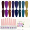 Version 1.0.0 ADHERE 12ml 8pcs Nail Polish Gel Kit, UV LED Gel Nail Polish, Soak Off Nail Varnish Gel Polish for Manicure Salon DIY Design at Home