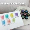 Version 1.0.0 ADHERE 7pcs Magnetic Gel Polish Set with Brush + Magnetic Stick, Cat Eye Gel Polish Holographic Glitter UV LED Nail Varnish for Nail Salon DIY Design