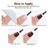 Version 1.0.0 ADHERE 12ml 9pcs Nail Polish Kit, Beige Blue Brown UV LED Gel Nail Polish, Soak Off Nail Varnish Gel Polish for Manicure Salon DIY Design at Home