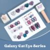 Version 1.0.0 ADHERE 12ml 5pcs Magnetic Cat Eye Gel Kit with Magnetic Stick, Cat Eye Gel Polish Holographic Glitter UV LED Nail Varnish for Nail Salon DIY Design