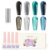 Version 1.0.0 Adhere 12ml 4 Colors Cat Eye Nail Polish Gel Kit - Magnetic Silver Black Blue Glitter Cat Eye Gel Nail Polish Soak Off Magnetic Varnish