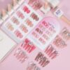 Version 1.0.0 ADHERE 12ml 8pcs Translucent Nude Pink Gel Kit, UV LED Gel Nail Polish, Soak Off Nail Varnish Gel Polish for Manicure Salon DIY Design at Home