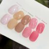 Version 1.0.0 ADHERE 12ml x5 Pcs Fur Gel Nail Polish Set, Milky White Pink Beige Cinnamon Brown Furry Fall Winter Colors, Fluffy Velvety Fuzzy Feel Gel Polish Collection, UV LED Cured Nail Varnish