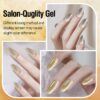 Version 1.0.0 ADHERE 12ml 7pcs Magnetic Nail Polish Gel Kit with Nail Magnet - Cat Eye Gel Nail Polish Glitter Shining Nude Pink Nail Gel Polish Green Nail Varnish