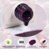 Version 1.0.0 ADHERE 12ml x10 Color Polish Gel Kit, Light Purple Blue Pink Yellow Dark Green UV LED Gel Nail Polish, Soak Off Nail Varnish Gel Polish for Manicure Salon DIY Design at Home