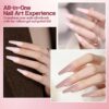 Version 1.0.0 ADHERE 7pcs Nude Pink Gel Polish Kit with Brush, UV LED Gel Nail Polish, Soak Off Nail Varnish Gel Polish for Manicure Salon DIY Design at Home