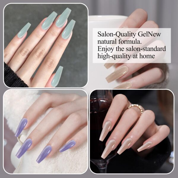 Version 1.0.0 Adhere 7pcs 12ml Cat Eye Nail Polish Gel Kit with Magnetic Stick, Beige Nude Purple Blue Rose Magnetic Cat Eye Gel Nail Polish para uñas Varnish for Manicure