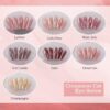 Version 1.0.0 Adhere 12ml 7pcs Cat Eye Nail Polish Gel Kit with Magnetic Stick - Pink Rose Beige Gel Nail Polish Varnish Magnetic Gel Polish Soak Off Nude Manicure Nail Salon