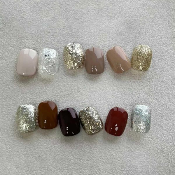 Version 1.0.0 ADHERE 12pcs Glitter Gel Polish Kit with Brush, UV LED Gel Nail Polish, Soak Off Nail Varnish Gel Polish for Manicure Salon DIY Design at Home