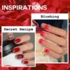 Version 1.0.0 ADHERE 12ml 5pcs Red Gel Nail Polish Kit with Magnetic Stick, Cat Eye Gel Polish Holographic Glitter UV LED Nail Varnish for Nail Salon DIY Design