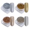 Version 1.0.0 ADHERE Metallic Chrome Mirror Powder Nail Art Kit - Magic Metallic Mirror Finish & Mirror-Like Effect | Non-Toxic, Salon-Quality, DIY Gel Nail Supplies