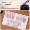 Version 1.0.0 ADHERE Cat Eye Gel Nail Polish Set, Holographic Glitter 7 Colors with Magnet Stick and Brush Gel Polish Soak Off Led Gel Polish Kit Nail Art Gel Manicure Salon DIY Gifts