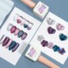 Version 1.0.0 ADHERE 12ml 5pcs Magnetic Cat Eye Gel Kit with Magnetic Stick, Cat Eye Gel Polish Holographic Glitter UV LED Nail Varnish for Nail Salon DIY Design