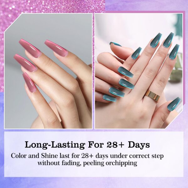 Version 1.0.0 Adhere 12ml 6pcs Cat Eye Magnetic Nail Polish Gel Set with Magnet Fine and Smooth Glitter Cat Eye Gel Nail Polish Soak Off Magnetic Varnish