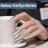 Version 1.0.0 ADHERE 12ml 5pcs Magnetic Cat Eye Gel Kit with Magnetic Stick, Cat Eye Gel Polish Holographic Glitter UV LED Nail Varnish for Nail Salon DIY Design