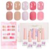 Version 1.0.0 ADHERE 12ml x5 Pcs Fur Gel Nail Polish Set, Milky White Pink Beige Cinnamon Brown Furry Fall Winter Colors, Fluffy Velvety Fuzzy Feel Gel Polish Collection, UV LED Cured Nail Varnish